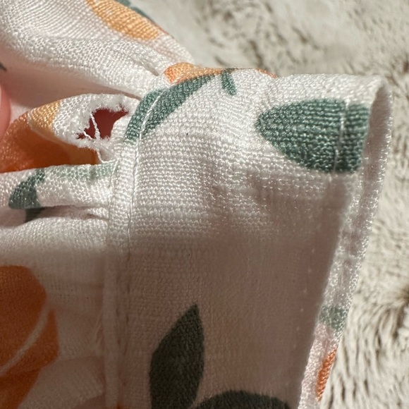 Nicole Miller Peach Print Toddler Kids Dress - Picture 3 of 5